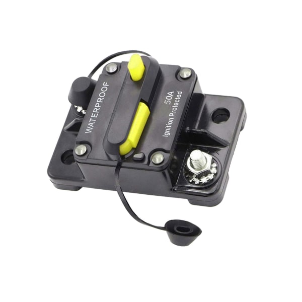 1/2/3/5 30-300 AMP effektbrytare IP67 Vattentät 12V-48V Black 50A 2Set