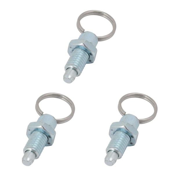 1/2/3/5 Heavy-Duty indexkolv med användarvänlig ringdragning M16-8 Galvanized Steel 3PCS