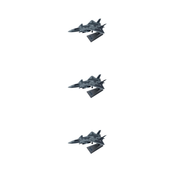 1/2/3/5 1/100 J-20 stridsflygplan i metall med stativ Type 1 3PCS