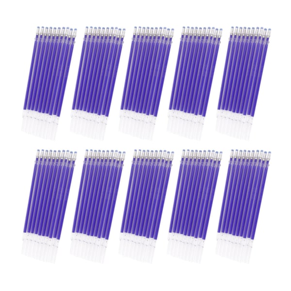 100st Värmeruderbar Pen Refills Tyg Markering Pennor Refills för Blue