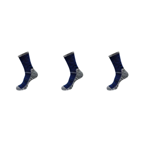 1/2/3/5 Lättvikts andas Atletiska strumpor för män Håll dig sval och blue-black One size fits all 3PCS
