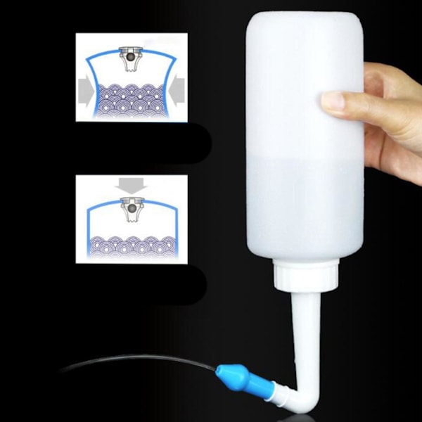 1/2 BPA-fritt Neti Pot Nasal Irrigation System för vuxna barn 300ml Metal valve 1 Pc