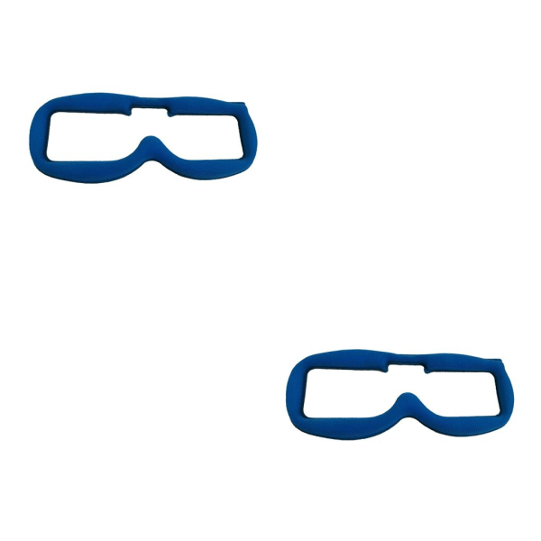 1/2 mjuk och vadderade frontplatta svampvaddering för Quad Goggles Blue 2PCS