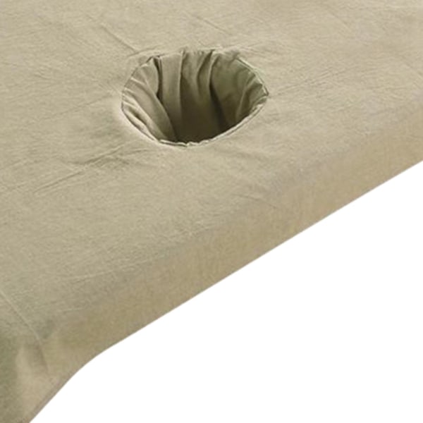 1/2/3/5 Cotton SPA Halvt cover Skönhetssalong Säng Ansiktshål Khaki 50x70cm 1Set