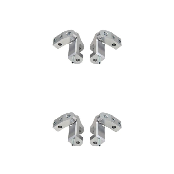 1/2 2Pack Silver Lätt att installera Slitstark motorcykelfotpinne för 2Set