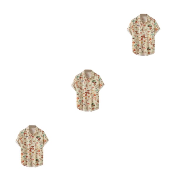 1/2/3 Fahionable och eleganta män Hawaiian hirt För sommarstranden L 3Set