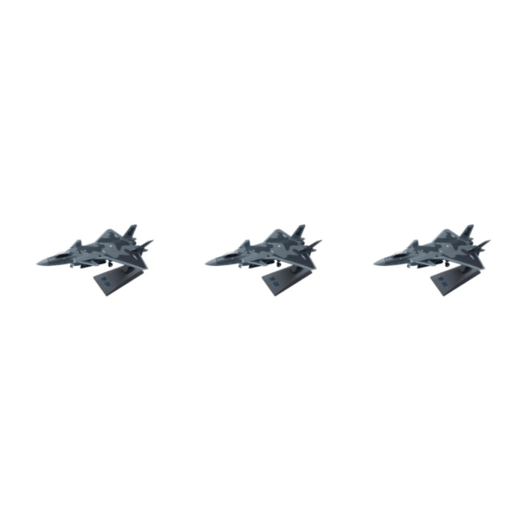 1/2/3/5 1/100 J-20 stridsflygplan i metall med stativ Type 1 3PCS