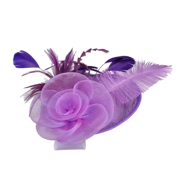 1/2 Lady Fascinators Hat Lägg charm till outfits med dessa snygga purple 1Set
