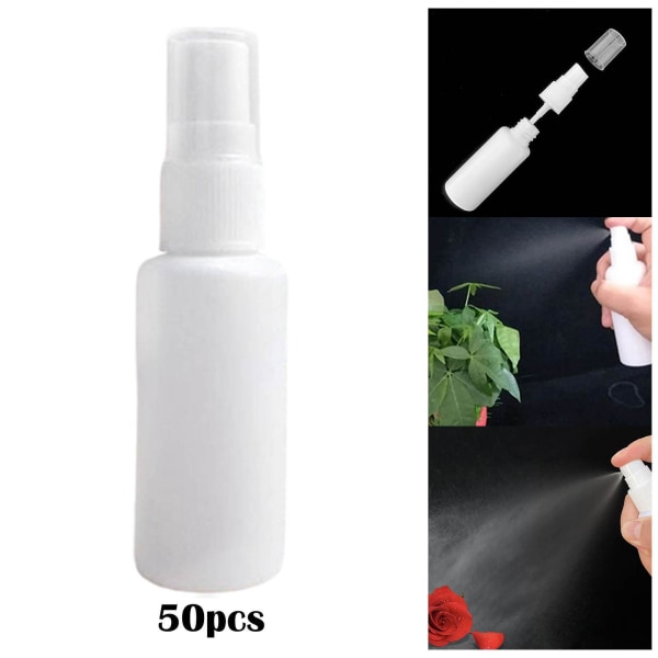 1/2/3 50 st sprayflaska Plast Mini hushålls kosmetikaflaska Clear 50 pcs 30ml 1 Pc