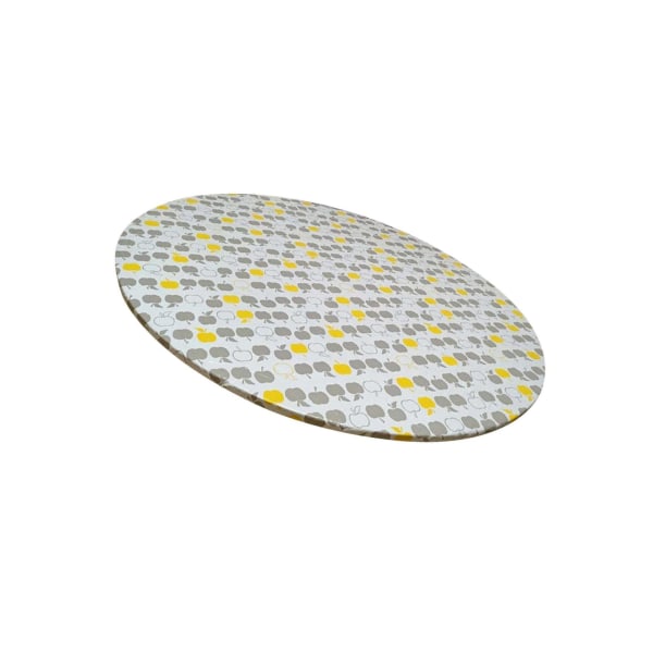 1/2 vattentät rund PVC-duk Snygg cover för hemmet Grey Apple 110-140cm 1 Pc