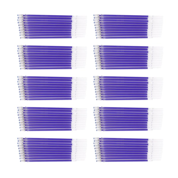 100st Värmeruderbar Pen Refills Tyg Markering Pennor Refills för Blue