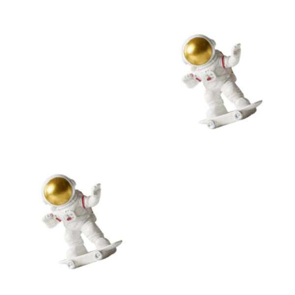 1/2/3 Resin Spaceman Staty Ornament för hem- och kontorsinredning Model 3 2PCS