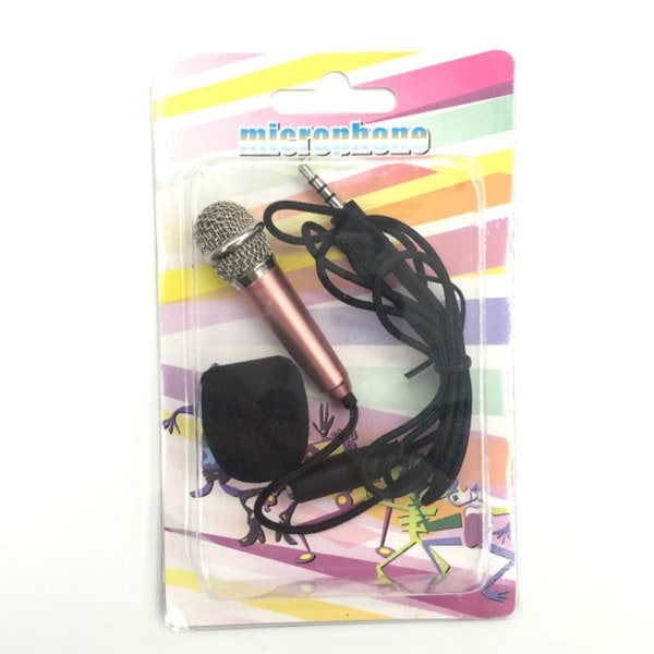 Stereo Bärbar Mini Audio Mikrofon Telefon Laptop Tillbehör silvery