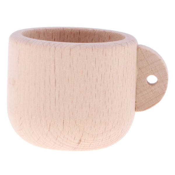 1/3 tekanna i trä Kökstillbehör för barns teparty coffee mug with handle 1 Pc