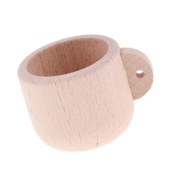 1/3 tekanna i trä Kökstillbehör för barns teparty coffee mug with handle 1 Pc