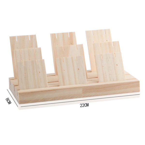 1/2/3 Örhänge Display Stativ Stor kapacitet för Retail Display Small 3 slot 22cm 1Set