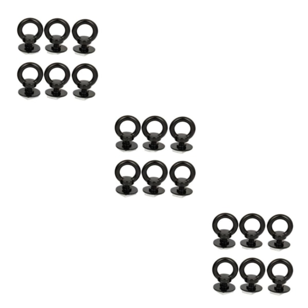1/2/3/5 Svart M8 T Spårbultar Enkel installation Heavy Duty 304 6 Pcs 3Set