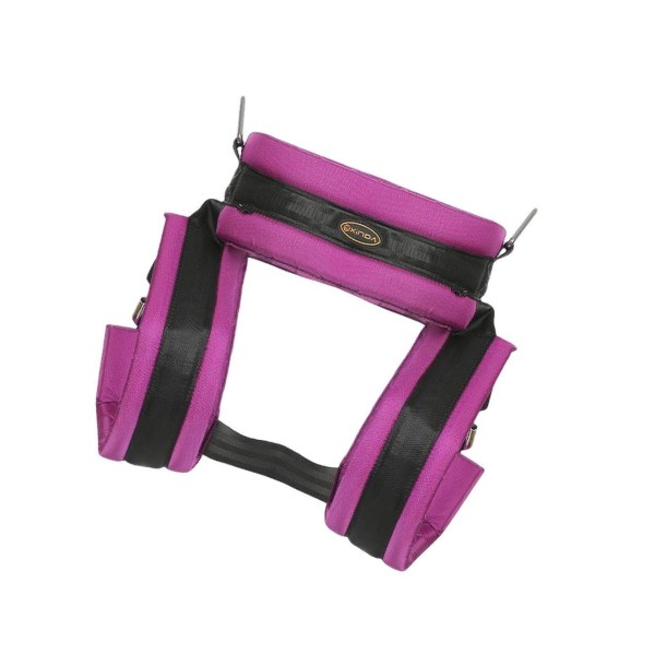 Nylon Bungee studsmattasele Skyddat säkerhetsbälte för barn Purple S