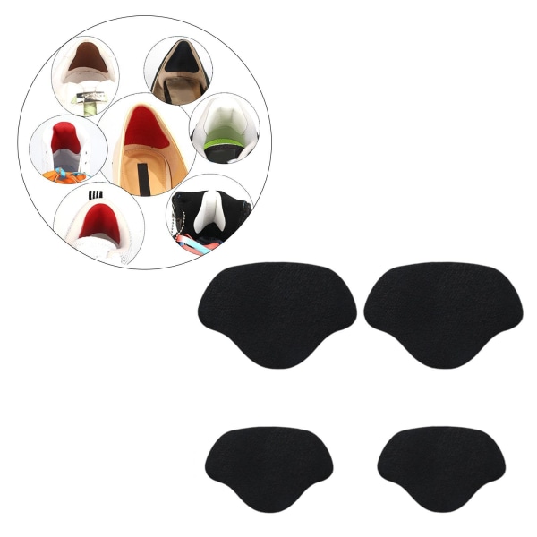 1/2/3/5 Shoe Häl Pad Innersula Häl Reparation Heel Stick för män & black 1Set