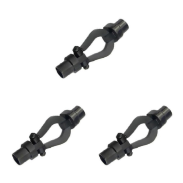 1/3/5 armbandsanslutningsspänne för utbyte av DIY-bearbetning Black Inner hole 0.52cm 3Set