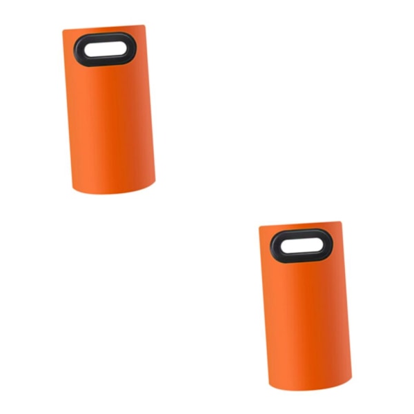 1/2 bärbara fotbadkar med förhöjda fötter hinkar för tvätt 16L Orange 2PCS