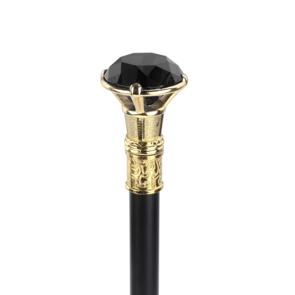 Elegant Fashion Walking Sticks i aluminiumlegering med För Diamond Black