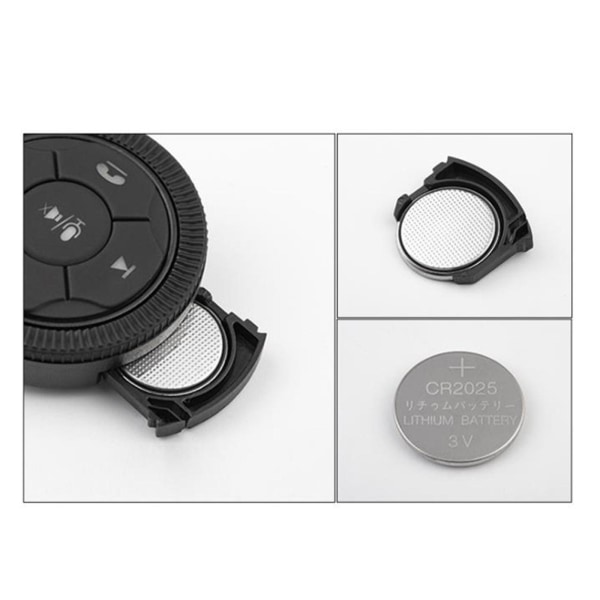 1/2/3/5 Universal Wireless Bluetooth Media Button 7 Key for För Silver 46x12mm 1Set