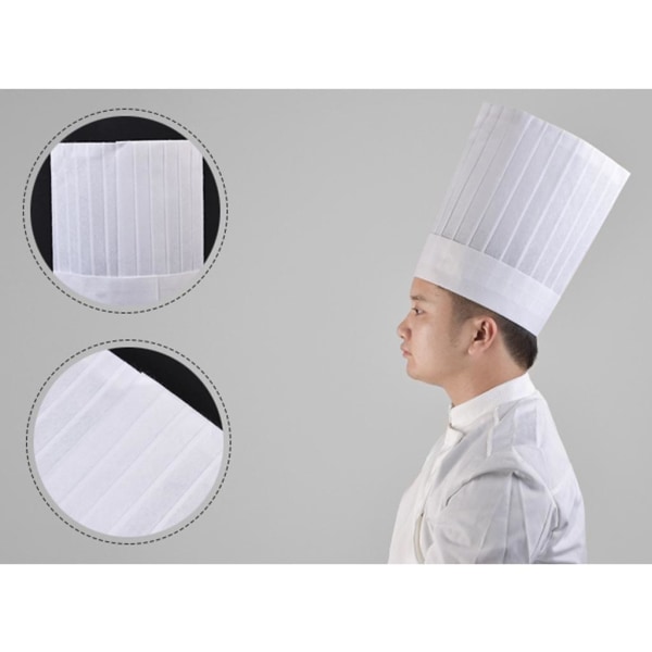 20x Kock Hatt Kock Cap Matservering White Round 11 Inch