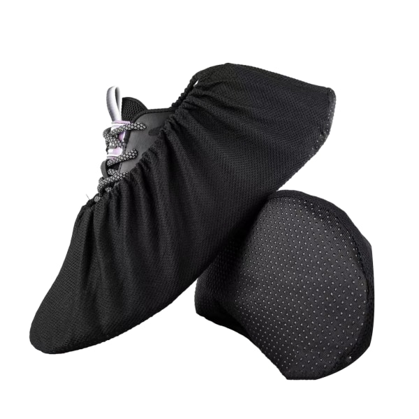 1/2/3/5 svarta skoöverdrag - Återanvändbara och halkfria Lätt att tvätta black L size 44-50 1 Pc