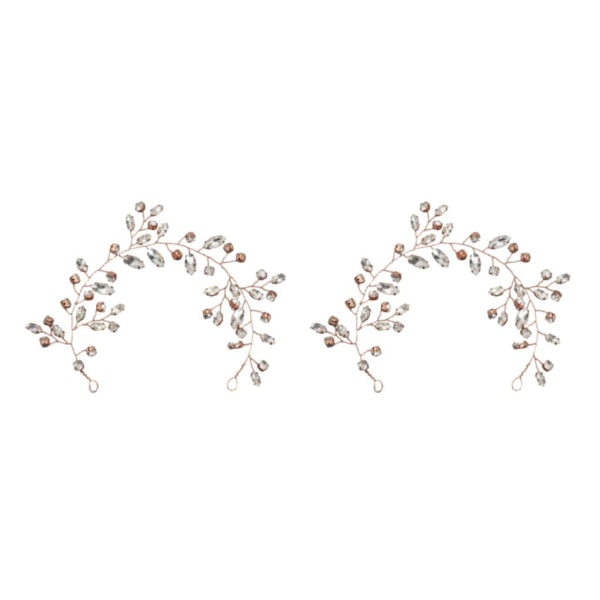1/2/3/5 Elegant bröllopshårkammar gjorda av legering Inte lätt att Rose Gold 2PCS