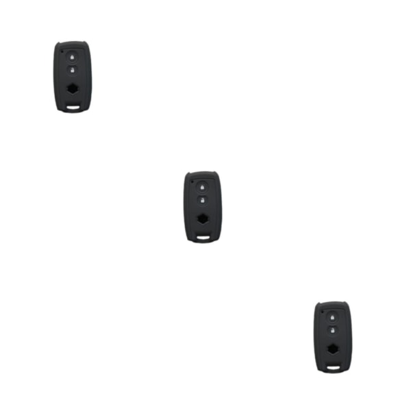 1/2/3/5 Silikon Cover Case Stötsäkert Black 3PCS