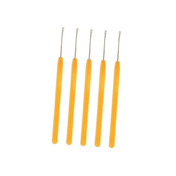 1/2/3/5 5-delad Micro Ring Hair Extensions Krok Nål Set för Yellow 5 pcs 1 Pc