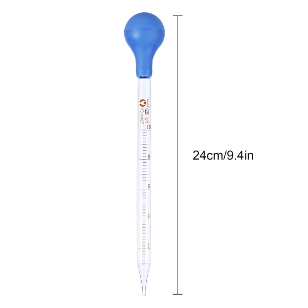2st Glas Scale Line Dropper Pipett Dropping Pipet Pipettors 2pcs