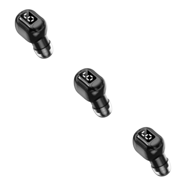 1/2/3/5 trådlös Bluetooth Earbud 3 Single Headset för Smart Black 3PCS