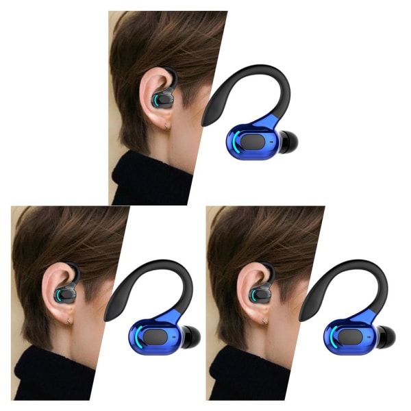1/2/3/5 Bluetooth 2 Surround Sound Hörlurar Öronkrok för Black Blue 3PCS
