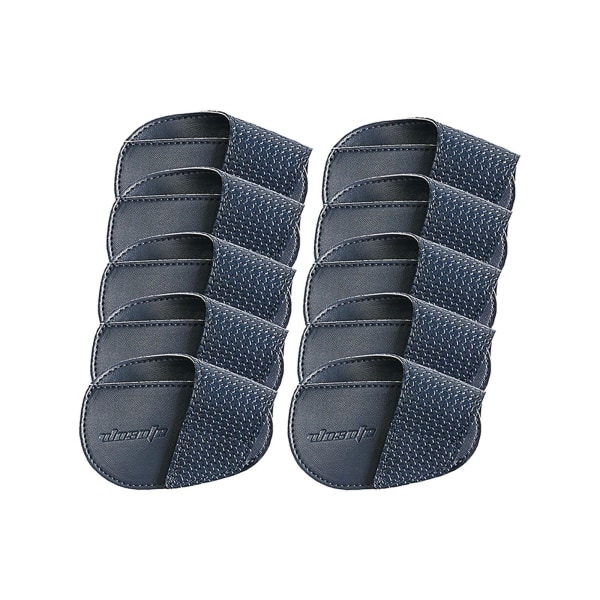 1/2/3 För Golf Head Covers PU Portabelt skydd för idrottare Deep Blue Small 10 Pcs 1Set