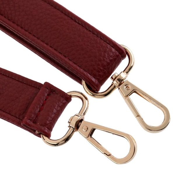 1/2/5 Crossbody-väska i konstläder med justerbar axelrem Wine Red 1 Pc