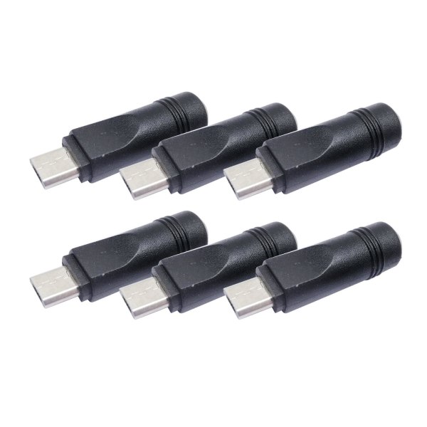 5 stycken DC Power Micro USB 5 Pin hane till 5,5x2,1 mm hona