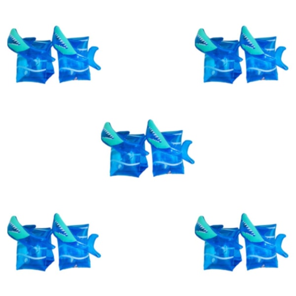 1/2/3/5 2x uppblåsbara armband för barn simärmar flyter Shark 15x15x1cm 5Set