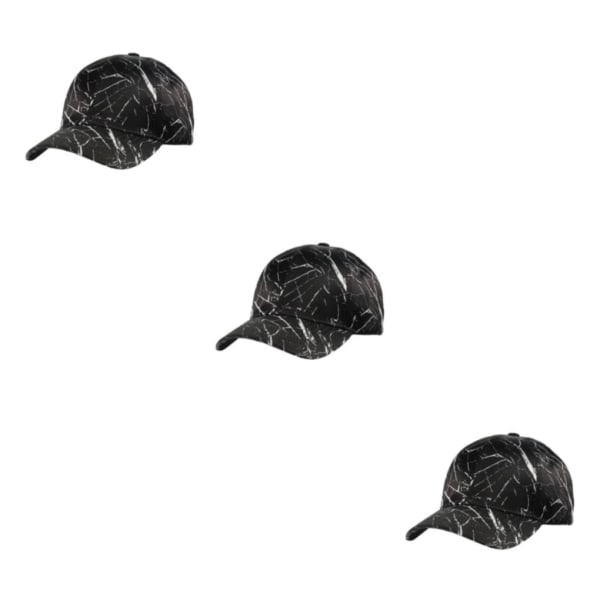 1/2/3/5 män cap Bekväma remmar Hög färgbeständighet black 3Set