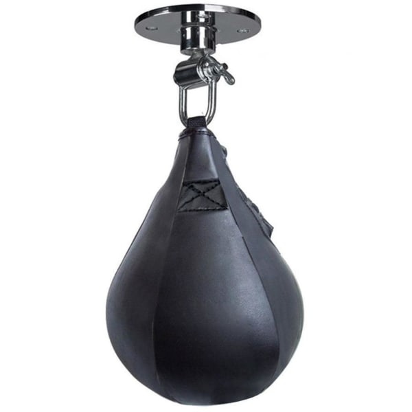 Snabba upp boxningsträningen PU Boxing Speed ​​Ball MMA Punch Bag Black