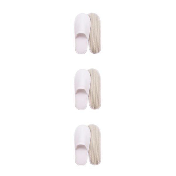 1/2/3 10 Par Coral Fleece Hotel Tofflor Hem Skor Resa Gäst White 2 3PCS