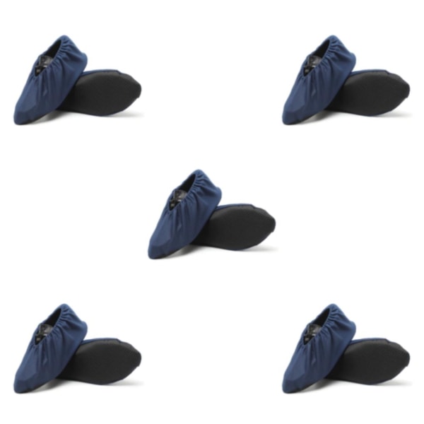 1/2/3/5 svarta skoöverdrag - Återanvändbara och halkfria Lätt att tvätta navy blue daultadult Sizes 36-44 5PCS
