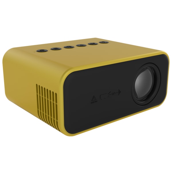 Dator 24ANSI Lumen LED-projektor 1080P 320x240 Stereoljud Yellow US Plug