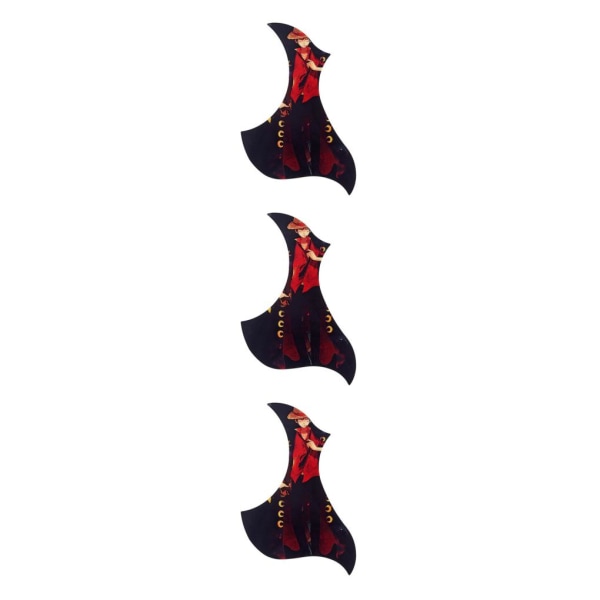 1/2/3 Universal Folk Gitarr Självhäftande Pickguard Sticker för 3Set