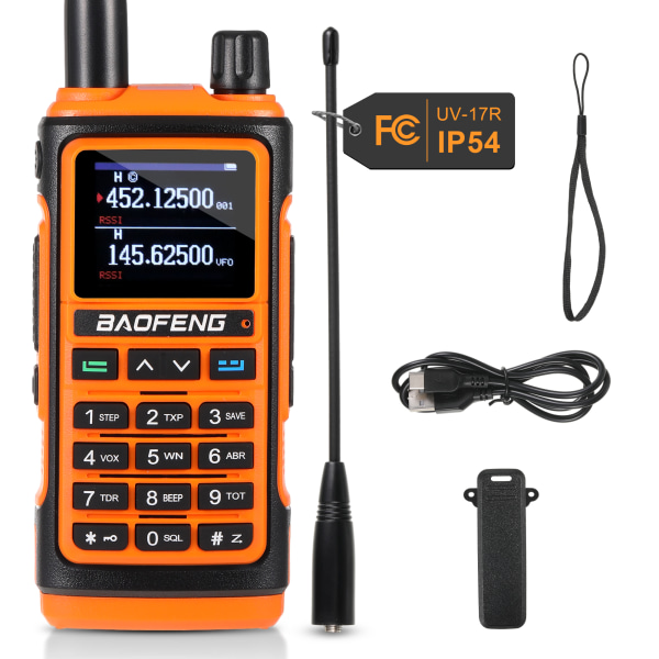 1/2/3 UHF/VHF med trådlös frekvenskopiering Handhållen skinkaradio YELLOW 1Set