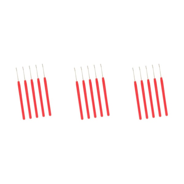 1/2/3/5 5-delad Micro Ring Hair Extensions Krok Nål Set för Red 5 pcs 3PCS