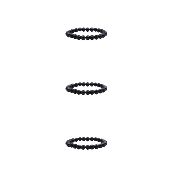 1/2/3/5 Beaded Armband Bead Pendent Fashion Smycken No Burrs Type 4 4mm 3PCS
