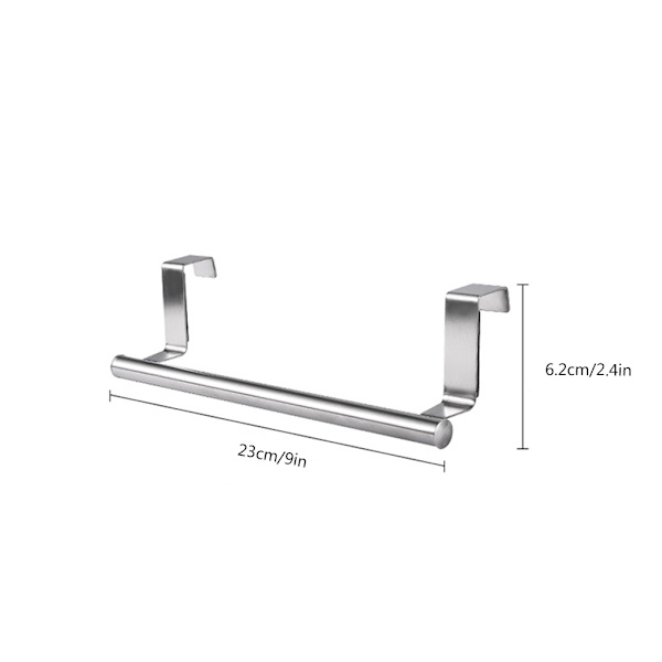 Handdukshängare över dörr Handduksstång Hängande Hållare Hylla Hängare 23*6.2cm