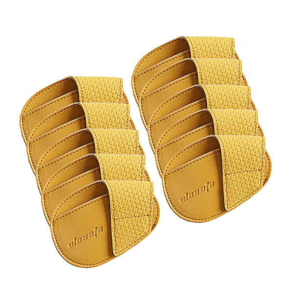 1/2/3 För Golf Head Covers PU Portabelt skydd för idrottare Yellow Small 10 Pcs 1Set